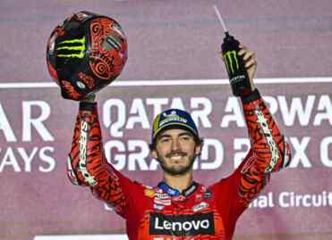 Foto: Francesco Bagnaia juarai seri pembuka MotoGP 2024 di Qatar.