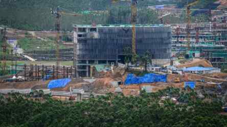 Foto: Progres pembangunan Istana Presiden di IKN.