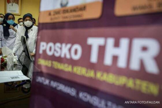 Foto: Posko pengaduan terkait THR.