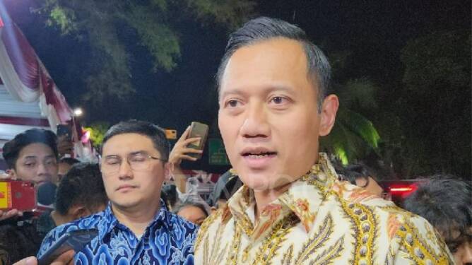 Foto: AHY enggan menanggapi bergabungnya Partai NasDem dan PKB ke dalam koalisi Prabowo Subianto dan Gibran Rakabuming Raka.