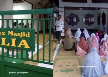 Jamaah Masjid Aolia Sudah Berlebaran