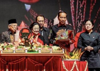 Jokowi di HUT PDIP