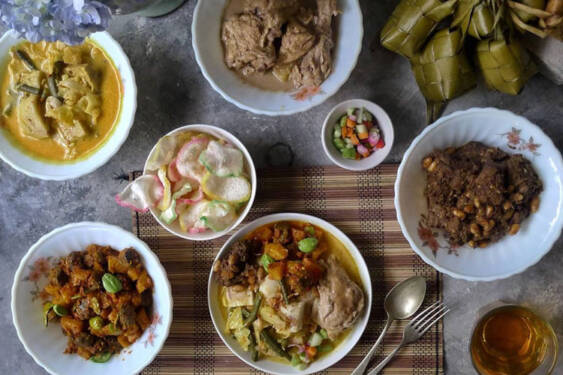Foto: Hidagan saat Lebaran.