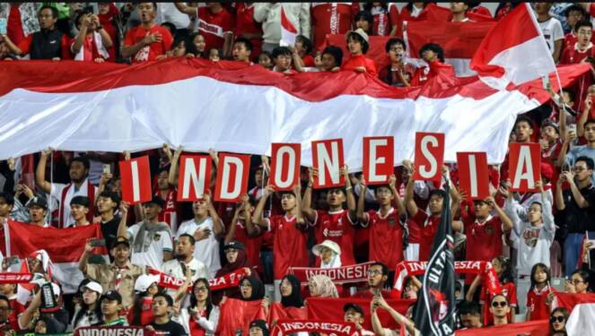 Foto: Suporter Indonesia siap memadati laga melawan Uzbekistan.