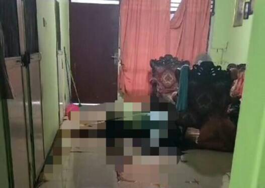 Foto: Jasad yang ditemukan di sebuah rumah kawasan Sunggal.