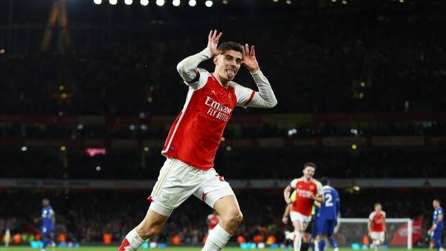Foto: Arsenal menang telak atas Chelsea pada laga tunda pekan ke-29 Liga Inggris.