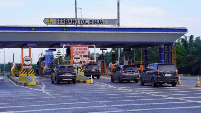 Foto: Gerbang Tol Binjai