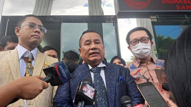 Foto: Anggota Tim Hukum Prabowo Subianto-Gibran Rakabuming Raka, Hotman Paris Hutapea.