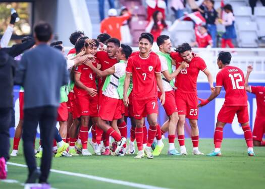 Foto: Indonesia pastikan tiket perempat final setelah hantam Jordania 4-1.