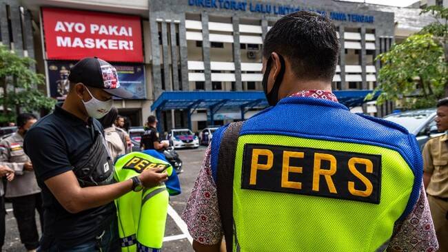 Foto: Aliansi Jurnalis Indonesia (AJI) menolak revisi UU Penyiaran karena dinilai akan mengancam kebebasan pers.