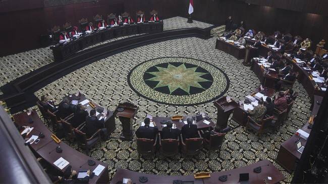 Foto: MK putuskan sengketa hasil Pilpres 2024 Senin (22/4).