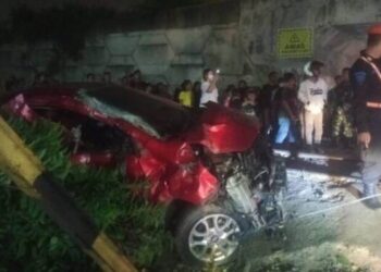 Dihantam Kereta Api di Medan, Picanto Rusak Parah