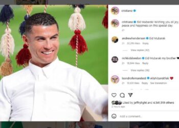Ronaldo: Selamat Idul Fitri untuk Umat Islam di Dunia