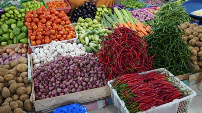 Foto: Harga kebutuhan pangan melonjak.