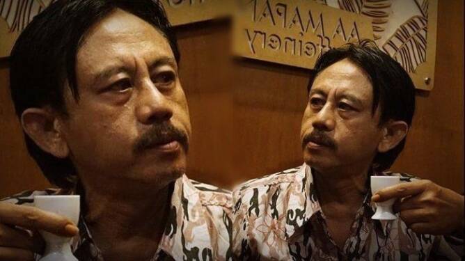 Foto: Epy Kusnandar pemeran utama film "Preman Pensiun".