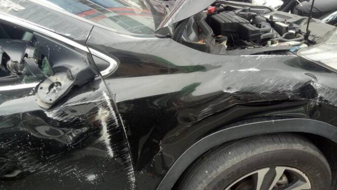 Foto: Mobil Kecelakaan