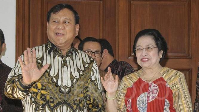 Foto: Pertemuan Ketua Umum Gerindra Prabowo Subianto dengan Ketua Umum PDIP Megawati Soekarnoputri.