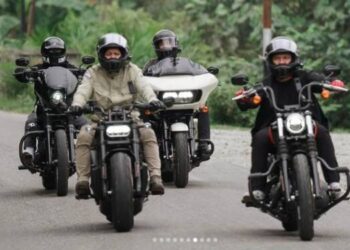 Ariel ‘Noah’, Desta, dan Raffi Ahmad Naik Motor ke Tangkahan Langkat