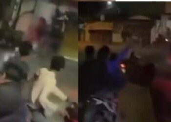 Geng Motor Beraksi Bawa Sajam di Medan Johor, Ini Penampakannya