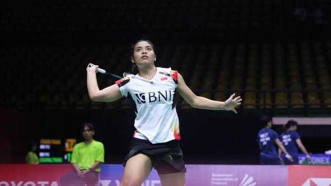 Foto: Tunggal putri Indonesia Gregoria Mariska Tunjung akan tampil di perempat final Thailand Open 2024.