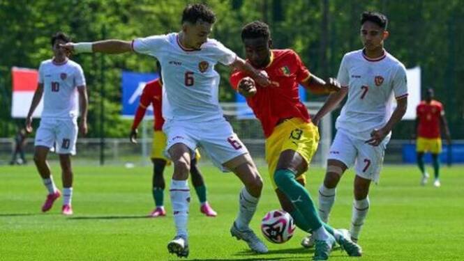 Foto: Dikalahkan Guinea, timnas Indonesia gagal amankan tiket ke Olimpiade.