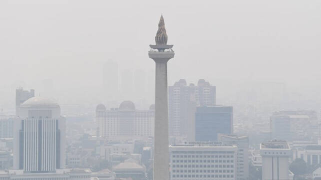 Foto: Polusi di Kota Jakarta.