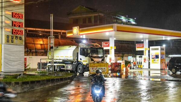 Foto: SPBU Shell di Kota Medan.