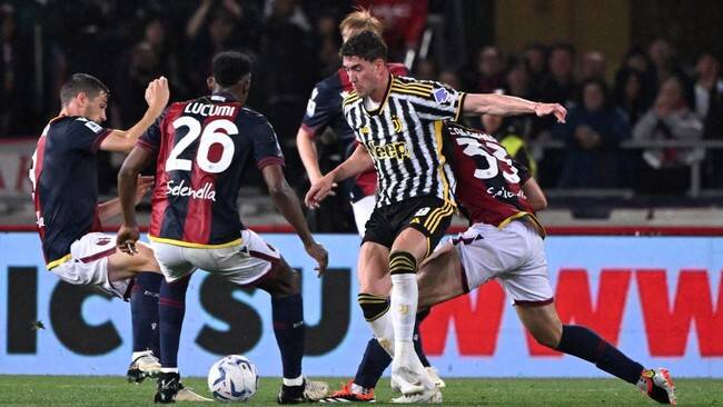 Foto: Bologna gagal meraih tiga poin saat menjamu Juventus.