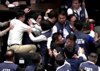 Kacau! Parlemen Taiwan Adu Jotos, Ini Penampakannya