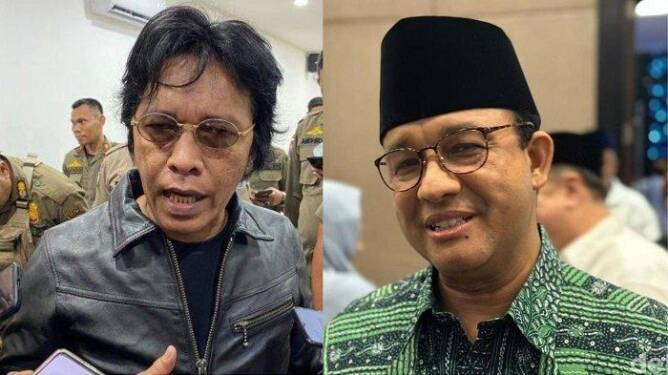 Foto: Adian Napitupulu dan Anies Baswedan.