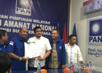 Pilgubsu, Bobby Nasution Terima Surat Tugas dari PAN