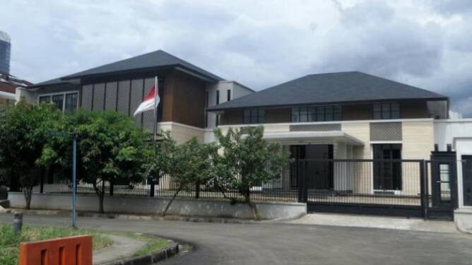 Foto: Rumah SBY di Kuningan, Jakarta Selatan.