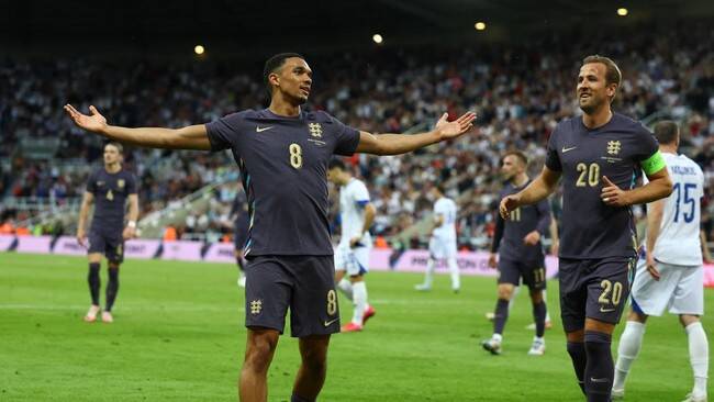 Foto: Timnas Inggris meraih kemenangan 3-0 atas Bosnia-Herzegovina dalam laga uji coba jelang Euro 2024.