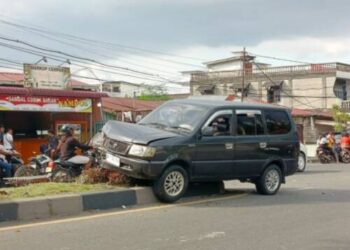 Mobil Tabrak Sejumlah Pengendara di Jalan Jamin Ginting Medan