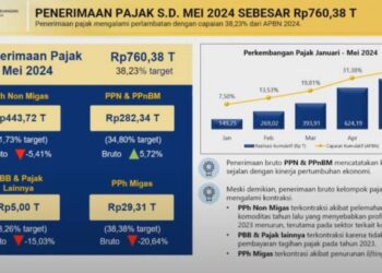 Per Mei 2024, Penerimaan Negara Anjlok!