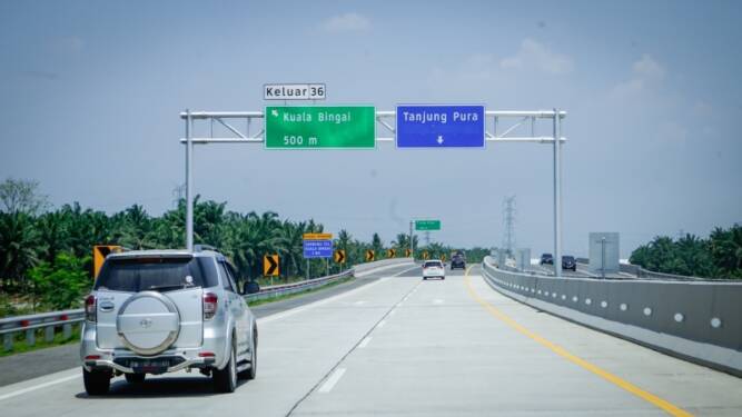 Foto: Tol Binjai – Langsa Seksi 1 (Binjai-Stabat) akan segera penetapan tarif Seksi 2 (Stabat-Tanjung Pura).
