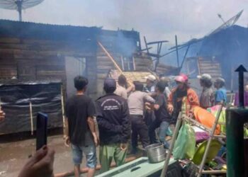 36 Rumah di Merek Karo Hangus Terbakar
