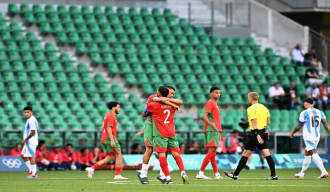 Foto: Gol Medina dianulir, Maroko secara dramatis menang 2-1 atas Argentina.