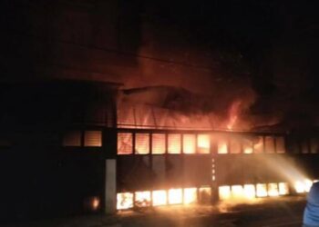2 Ruko di Jalan Perjuangan Medan Tembung Hangus Terbakar