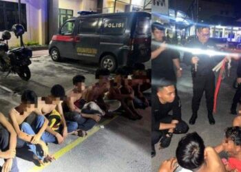 Polres Siantar Amankan 26 Remaja Bersajam Hendak Tawuran