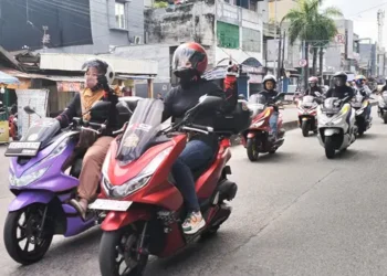 PCX Rolling City Kolaborasi HUT Medan