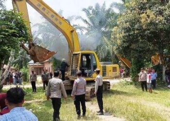 Eksekusi Lahan di Tanjung Pura Langkat Ricuh