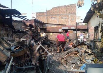 5 Rumah di Helvetia Hangus Terbakar, 1 Rata dengan Tanah