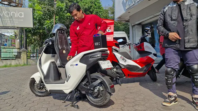 Foto: motor listrik honda