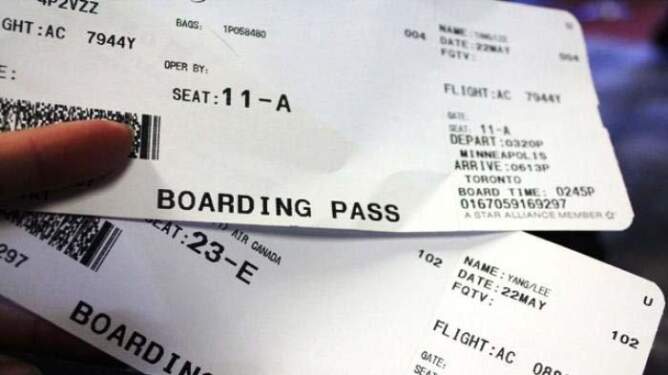Foto: Ilustrasi tiket pesawat.