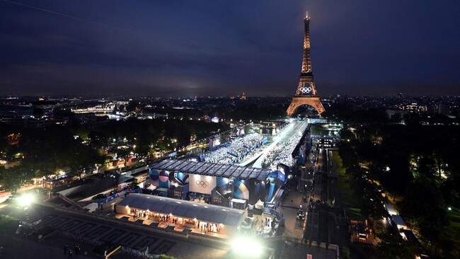 Foto: Upacara pembukaan Olimpiade 2024 yang berlangsung di Paris.
