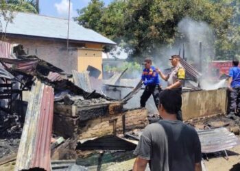 2 Rumah di Bangun Purba Deli Serdang Hangus Terbakar