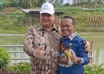 Airlangga Sindir Bahlil: Kursi Pak Kapolri Aja Diambil