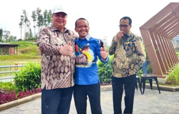 Foto: Airlangga Hartarto dan Bahlil Lahadalia (Foto: Tangkapan Layar)
