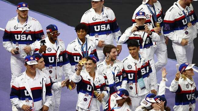 Foto: Amerika Serikat berhasil jadi juara umum Olimpiade Paris 2024. (REUTERS/Sarah Meyssonnier)